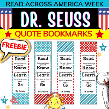 FREE Dr SEUSS QUOTE BOOKMARKS Printable| Read Across America Week 2024 ...