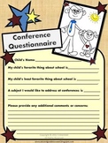 FREE  Printable Parent Teacher Conference Questionnaire Form