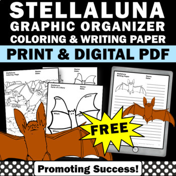 Preview of FREE Stellaluna Activities Summarizing Graphic Organizer WH Questions 2nd 3rd Gr