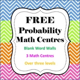 FREE Probability Math Centres/Centers