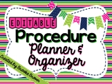 Classroom Procedures Checklist & Planner {EDITABLE!}