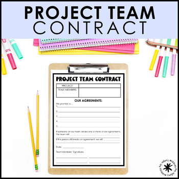 Preview of FREE Project Team Contract