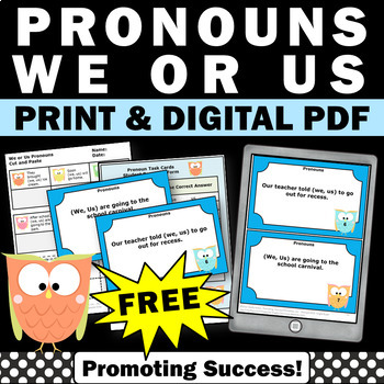  free pronouns games and activities