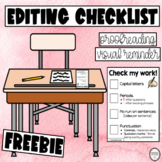 FREE Proofreading Checklist - Editing Checklist