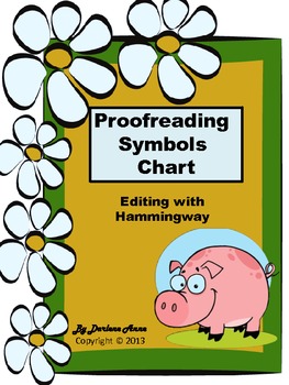 Preview of FREE Proofreading Symbols Chart: Editing with Hammingway
