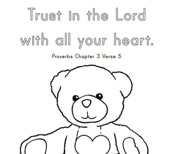 FREE Proverbs 3:5 Coloring Page by Twinkl Teaching Resources | TPT