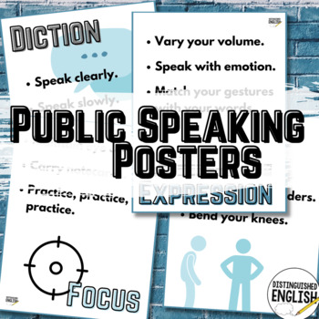 Preview of FREE Public Speaking Posters