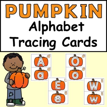 FREE Pumpkin Alphabet Tracing Cards by Wee Citizens Learning | TpT