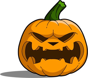 FREE Pumpkin Clipart - Cartoon Jack-O-Lantern by BRAD FITZPATRICK