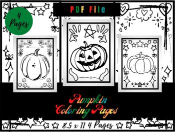 Free Pumpkin Coloring Pages for Kids