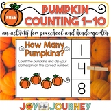 FREE Pumpkin Counting Activity {1-10}