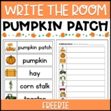 FREE Pumpkin Patch Write the Room