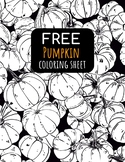 FREE Pumpkin Themed Coloring Sheet