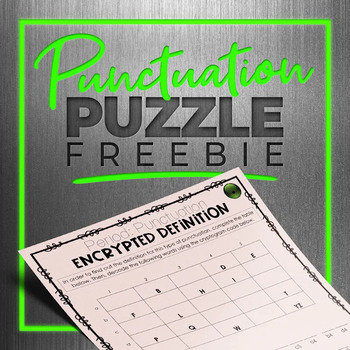Preview of FREE Punctuation Puzzle Game