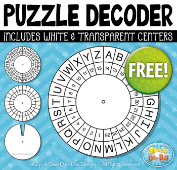 Preview of FREE Puzzle Decoder Template Set {Zip-A-Dee-Doo-Dah Designs}