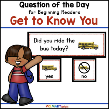 Preview of FREE Back to School Question of the Day | Get to Know You | Pocket Chart Cards