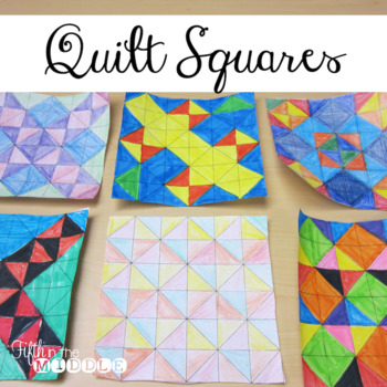 Preview of FREE Quilt Squares Coloring Sheet