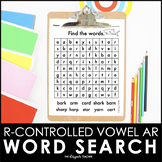 FREE R-Controlled Vowel AR Word Search Worksheet