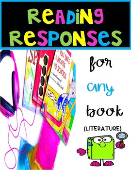 Preview of READING RESPONSES FOR ANY TEXT~ ONE PAGER!