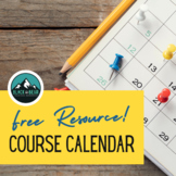 FREE RESOURCE: Live Course Calendar for Middle/High School