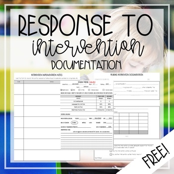 Preview of FREE RTI forms!