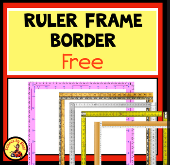 Preview of FREE RULER BORDERS Page Border Clipart Measurement