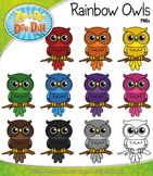 FREE Rainbow Owls Clipart {Zip-A-Dee-Doo-Dah Designs}