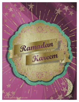 Preview of FREE color Ramadan informative bulletin board