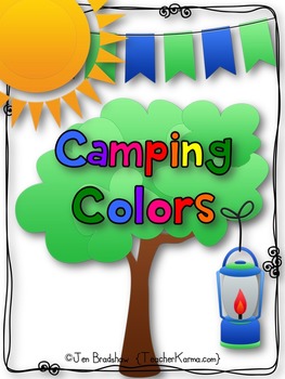 Preview of FREE Reader:  The Colors of Camping Book ~ Predictable Pattern ~ Reading