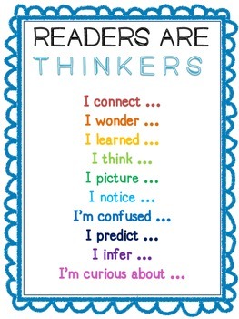 Preview of FREE Readers Are Thinkers Anchor Chart