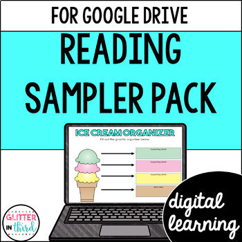 Preview of FREE Reading Activities and Graphic Organizers Google Classroom Digital