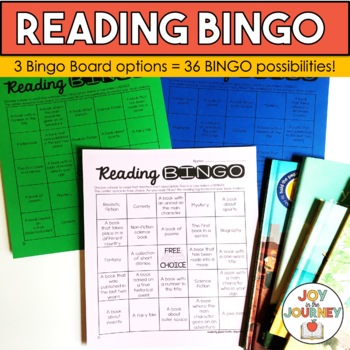 FREE Reading Bingo by Joy in the Journey by Jessica Lawler | TpT