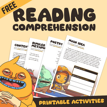 Preview of FREE Reading Comprehension Activities | 4th & 5th Grade | Passages for Test Prep