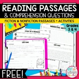 FREE Reading Comprehension Activities for Grade 3 and 4