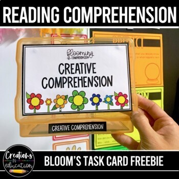 Preview of FREE Reading Comprehension Bloom's Taxonomy Task Cards