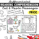 FREE Reading Comprehension Cut & Paste Passage