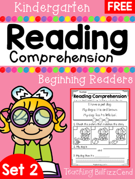 Preview of FREE Kindergarten Reading Comprehension (SET 2)