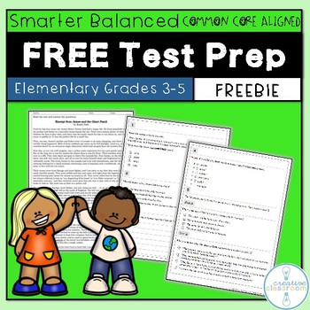 FREE Reading Prehension Passage With SBAC Questions