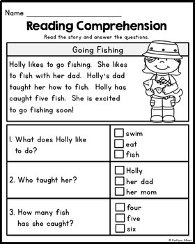 free reading comprehension passages summer review by