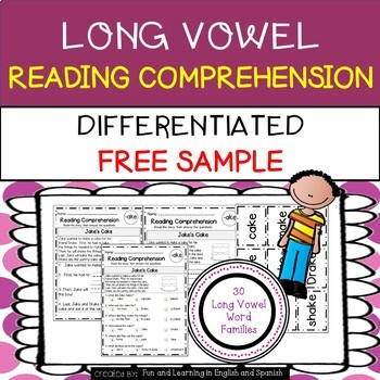 Preview of Long Vowel Reading Comprehension & Word Work w/ Digital Option Distance Learning