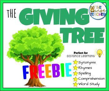 Preview of FREE Reading Comprehension - The Giving Tree - Morning Work