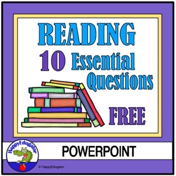 Preview of FREE Reading Essential Questions for Middle School