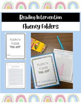 Preview of FREE Reading Fluency Folder- Reading Intervention, Words Per Minute, Charts