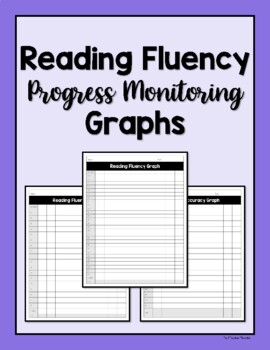 Preview of FREE Reading Fluency Progress Monitoring Graphs