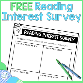 Student Interest Survey Elementary Worksheets Teaching Resources Tpt - reading interest survey freebie reading interest survey freebie