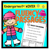 Winter Fluency Passages Kindergarten First Grade Sentence 