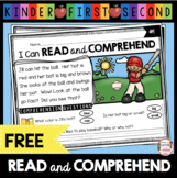 FREE Reading Passage with Comprehension Questions - First Grade - Kindergarten