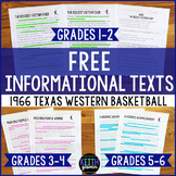 FREE Reading Passages: 1966 Texas Western College Basketba