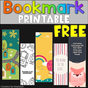 free reading printable bookmarks by nastaran teachers pay teachers