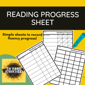 Preview of FREE Reading Progress Sheet